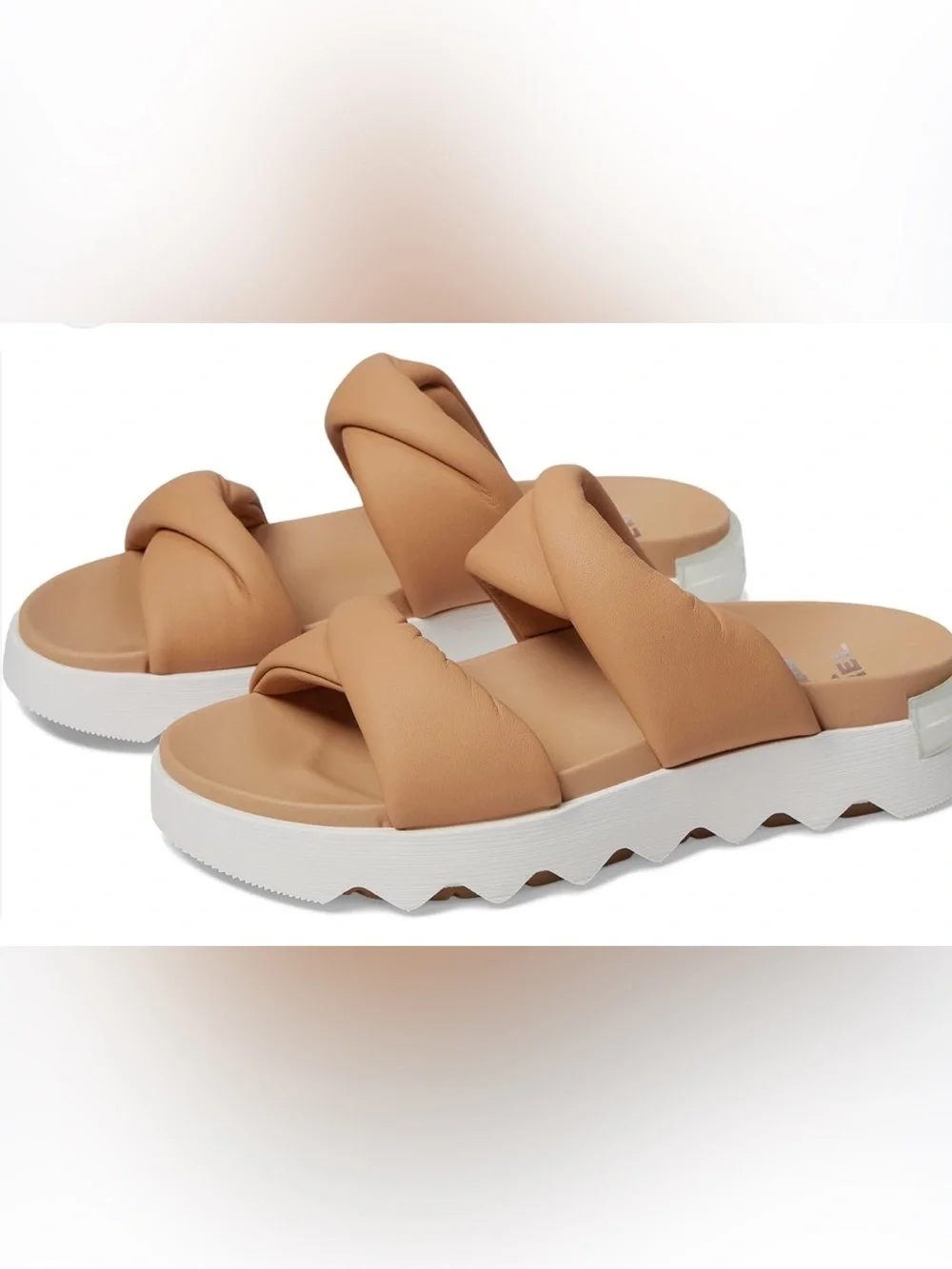 Sorel Vibe Twist Slide Sandals with White Sole